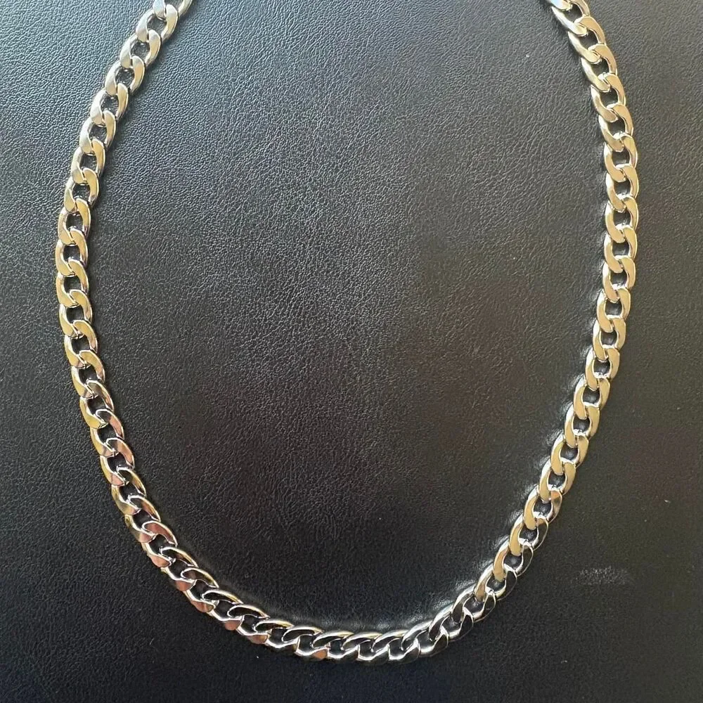 Unbranded Men's Silver and Black Jewellery